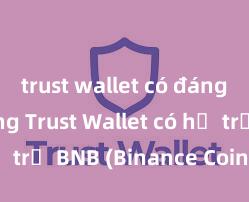 trust wallet có đáng tin không Trust Wallet có hỗ trợ BNB (Binance Coin) không?